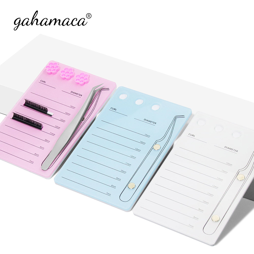 Eyelash Extension Model - GAHAMACA akrilik Lashes tutucu ped bireysel