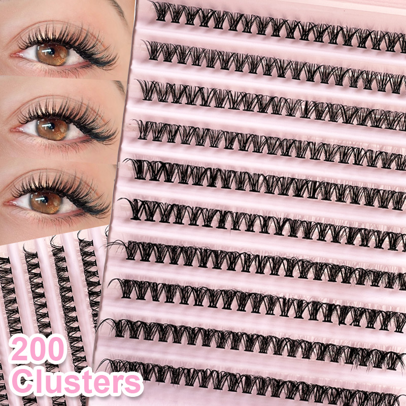 Eyelash Extension Cluster - Tekli Kirpikler Kirpik Demetleri 8-16mm 200