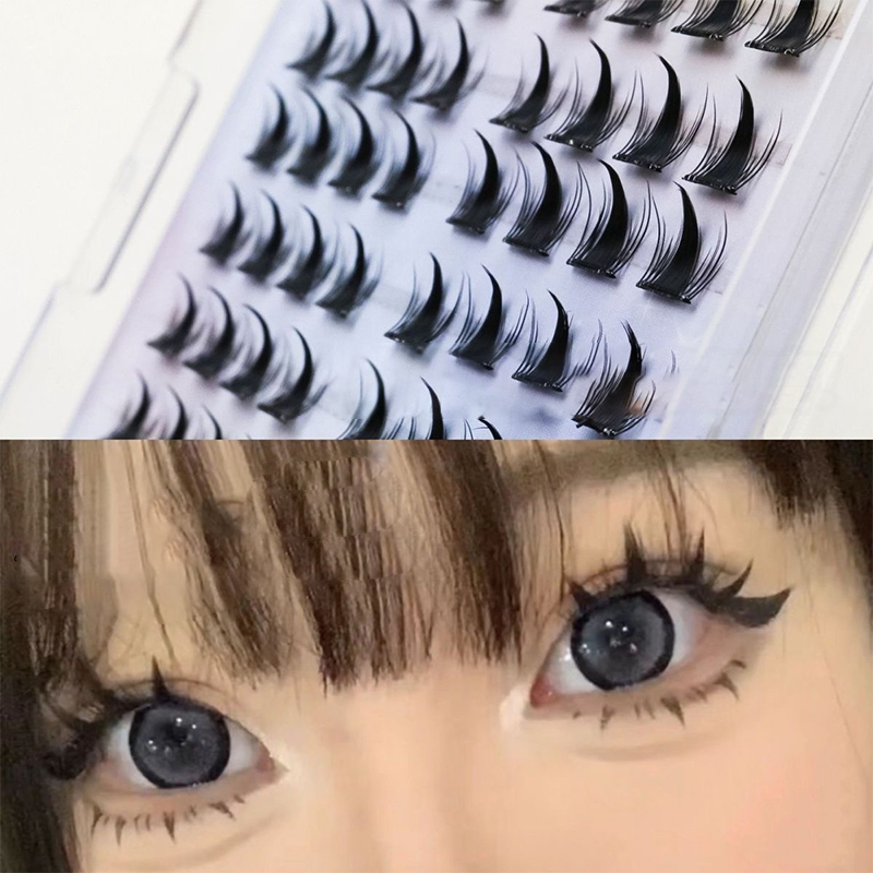 Eyelash Extension Cluster - Simülasyon Takma Kirpikler Komik Elf Kendinden