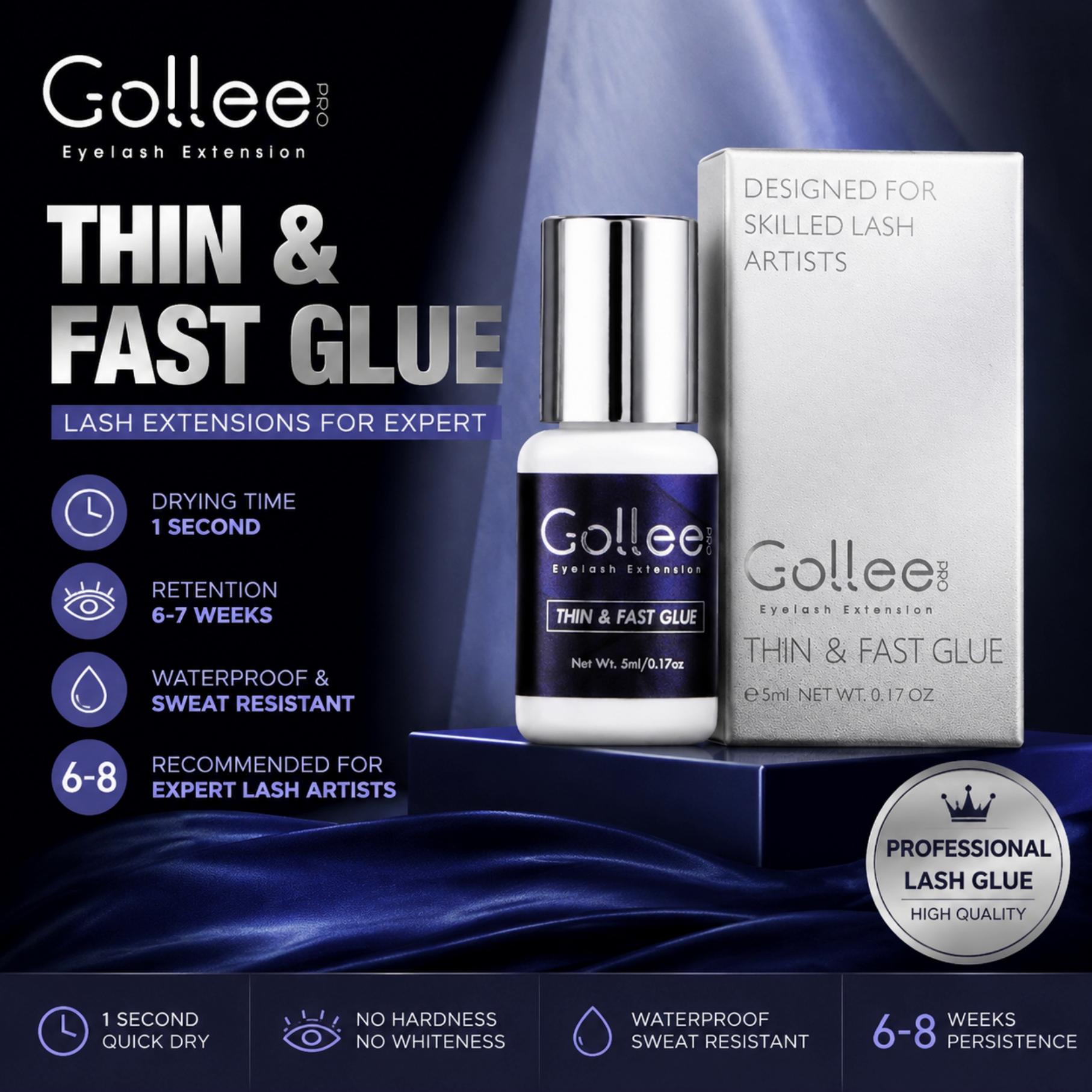 Eyelash Extension Glue For Sensitive Eyes - Gollee Hassas Gözler İçin 5ml 1S