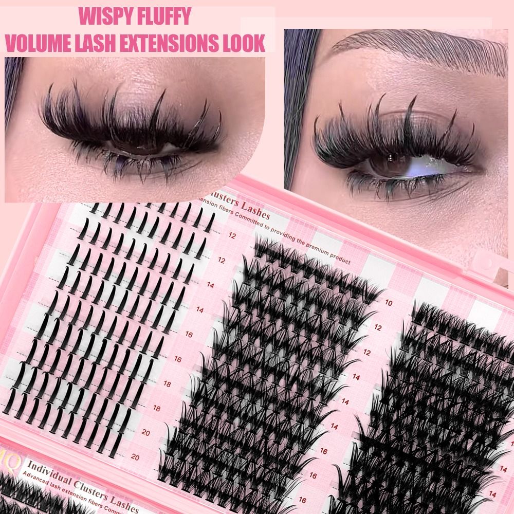 Eyelash Extension Cluster - 9-16mm Uzunlukta Takma Kirpikler 3D Hacimli