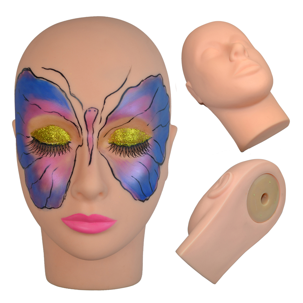 Eyelash Extension Model - Kirpik Uzatma için Uygulama Manken Kafaları