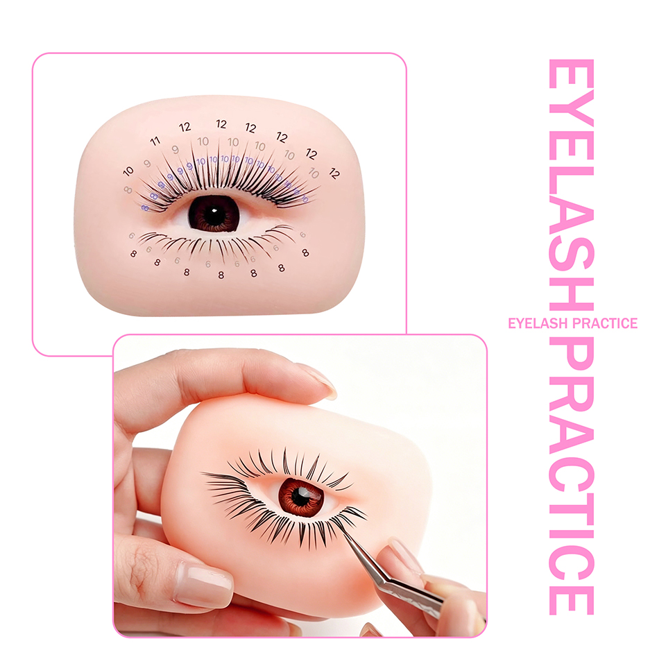 Eyelash Extension Model - Kirpik Uzatma Eğitim Manevrası Manevrası Eğitim