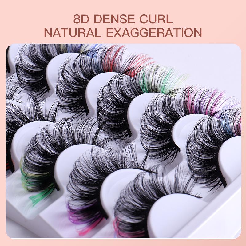 7 Çift Renkli Takma Kirpik 3D  - Eyelash Extension Cluster incelemesi ve fiyatı