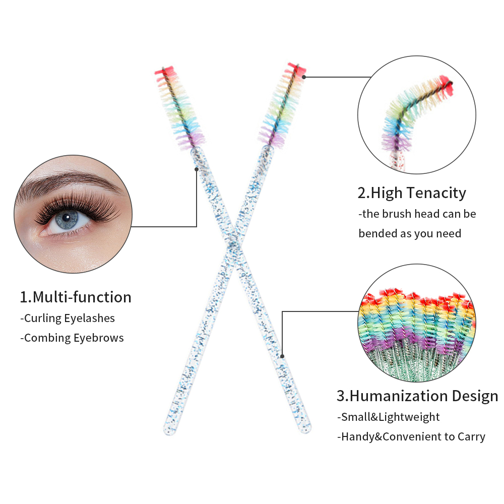50 adet gökkuşağı kristal kirp - Eyelash Extension Maps incelemesi ve fiyatı